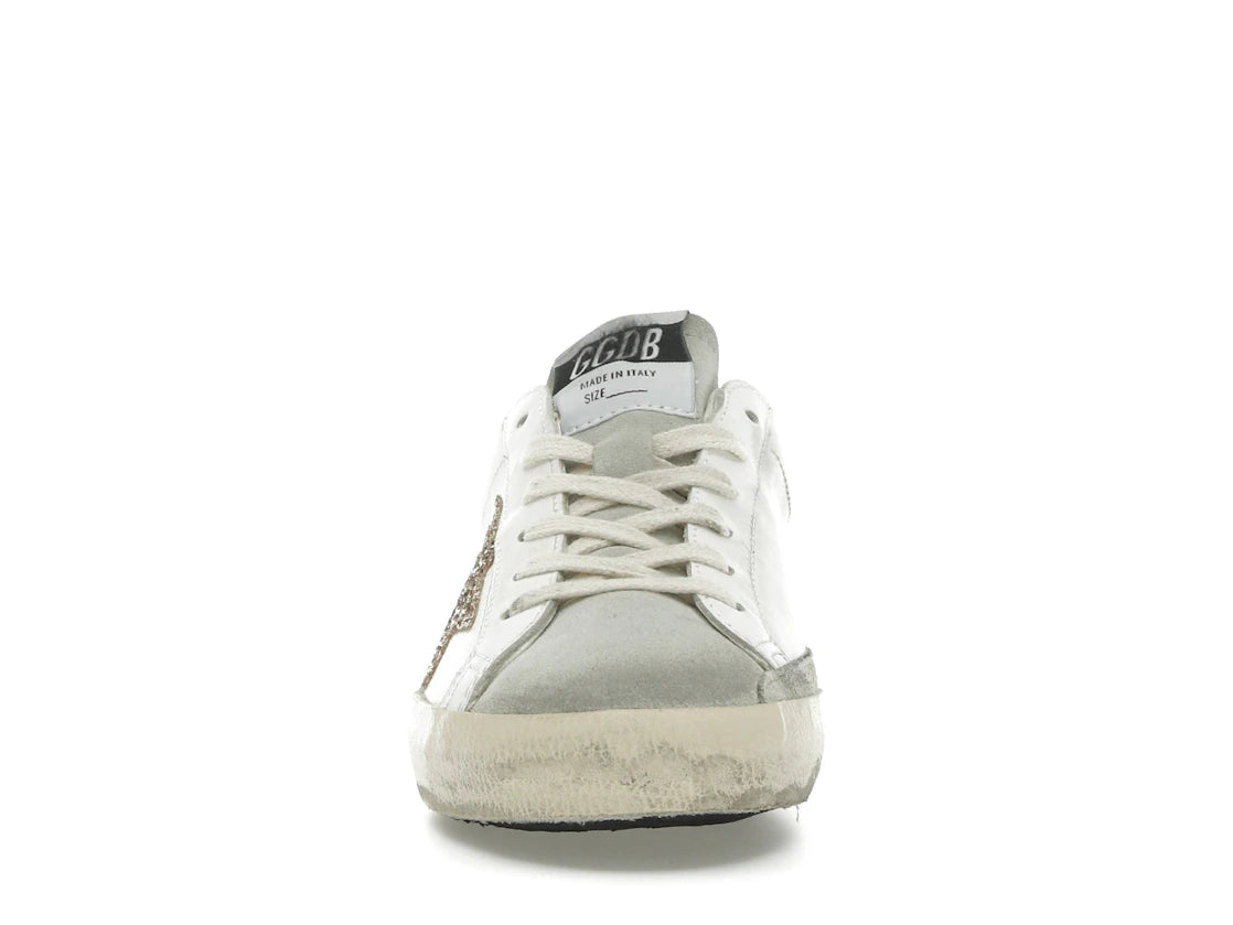 Golden Goose Super-Star White Ice Gray Gold Glitter (Women's)