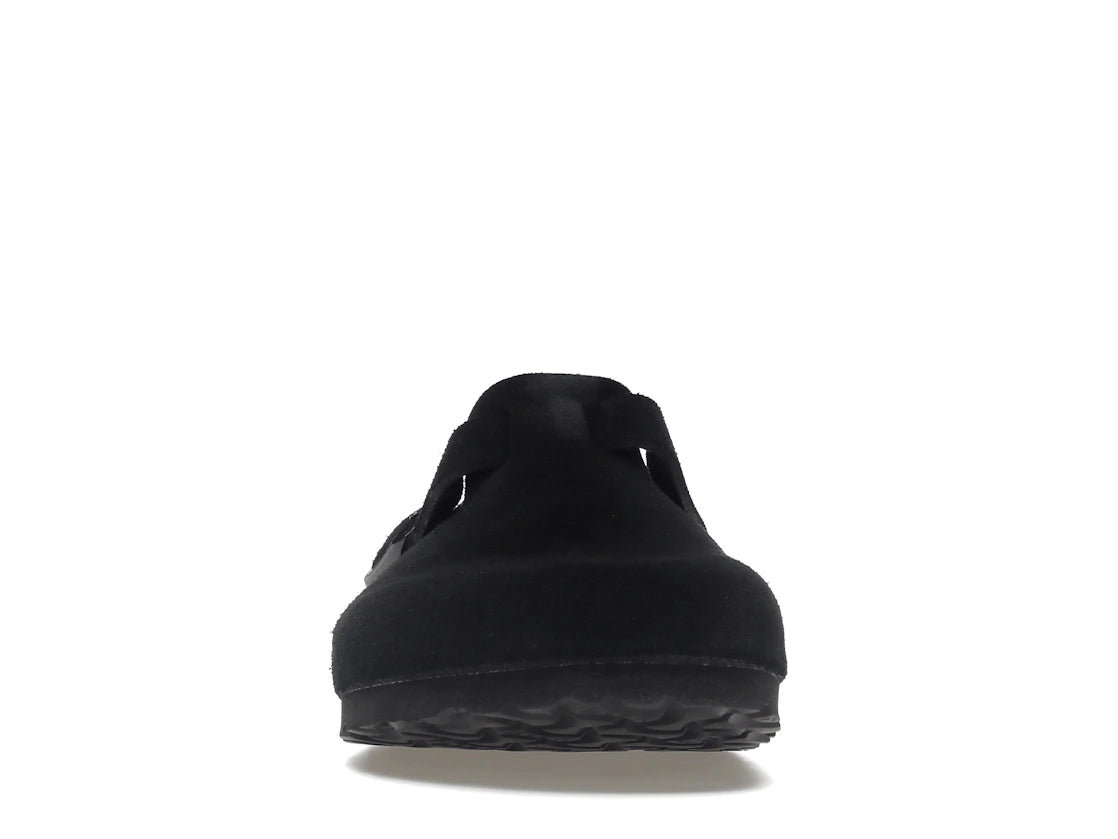 Birkenstock Boston Soft Footbed Suede Black