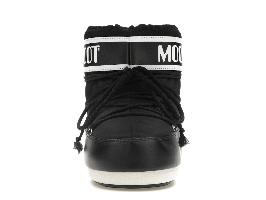 Moon Boot Icon Low Nylonstiefel Schwarz Weiß