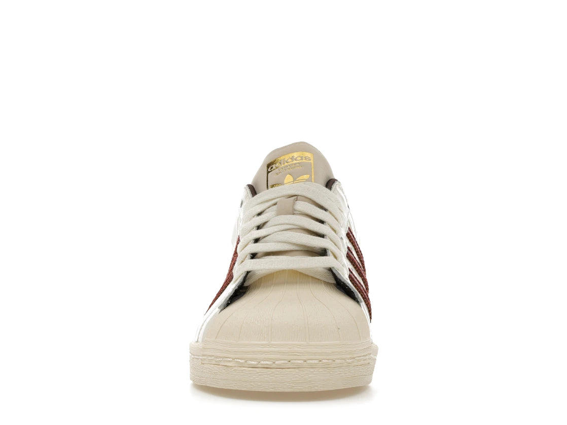 adidas Superstar Wales Bonner Weiß Braun Krokodil - vue secondaire B