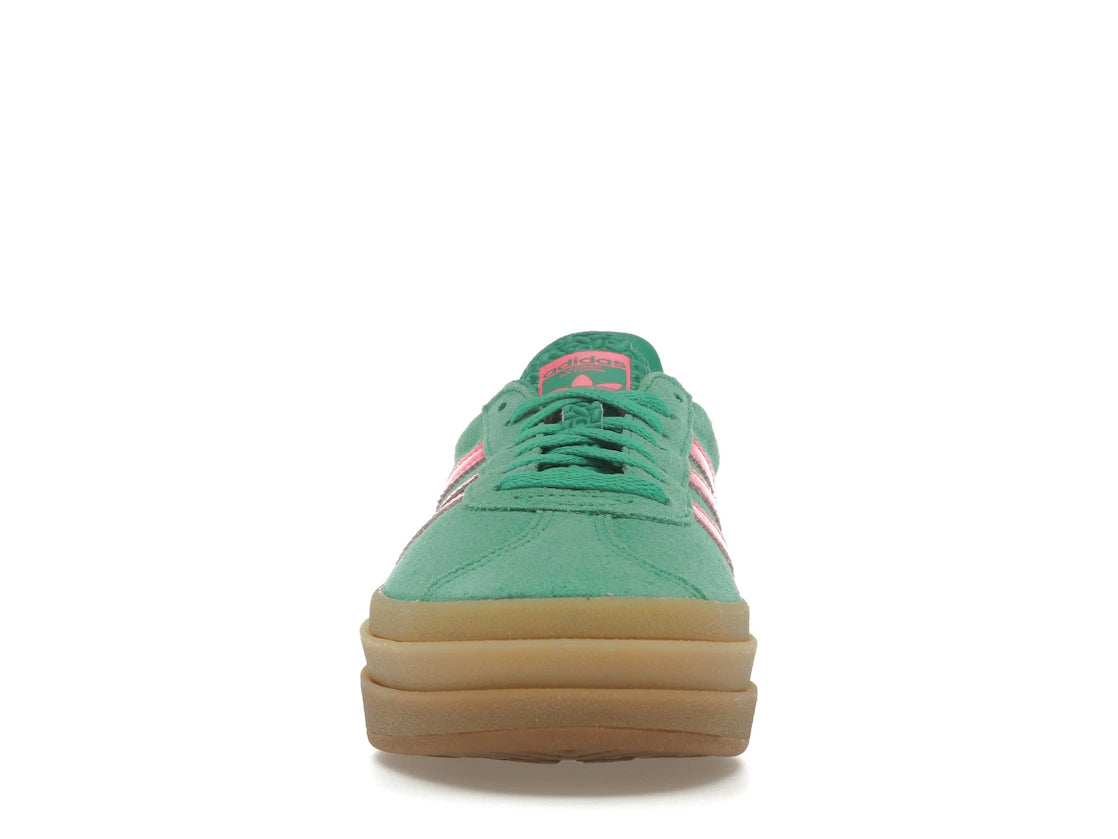 adidas Gazelle Bold Court Grün Lucid Pink (Damen)