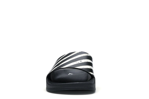 OFF-WHITE Spray Stripes Slider Black White FW19