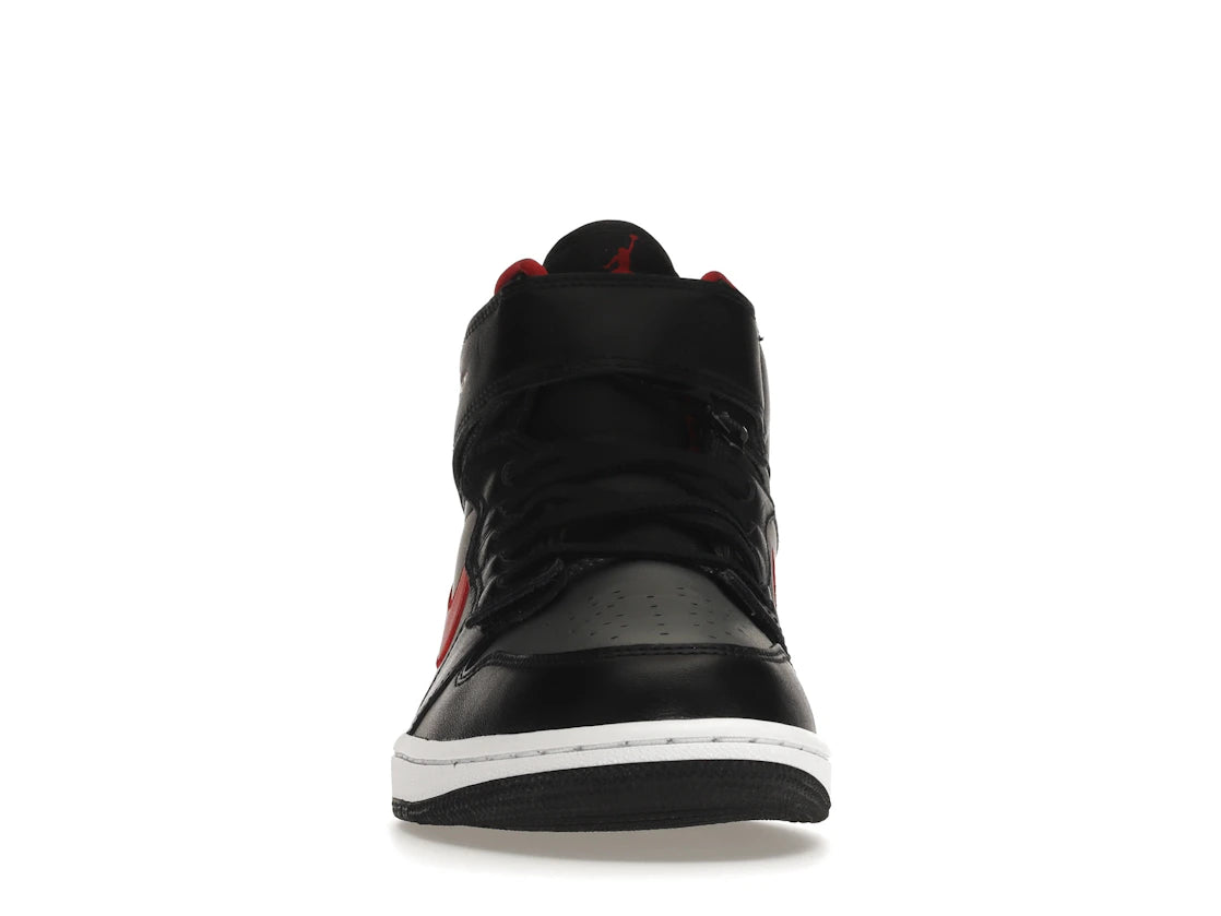 Jordan 1 High FlyEase Black Gym Red Smoke Grey
