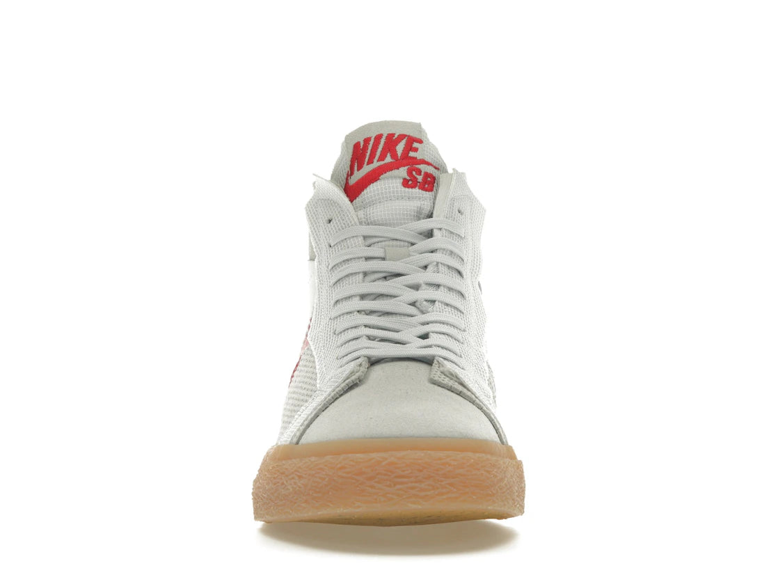 Nike SB Zoom Blazer Mid Premium Deconstructed White University Red Gum - vue secondaire B