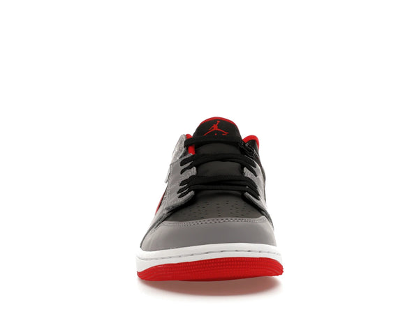 Jordan 1 Low Flyease Fire Red Cement Grey