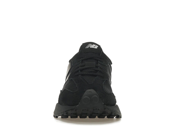 New Balance 327 Black White Tongue Logo