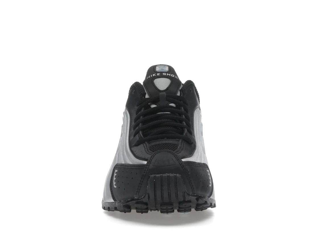 Nike Shox R4 Metallic Silver Black Psychic Blue