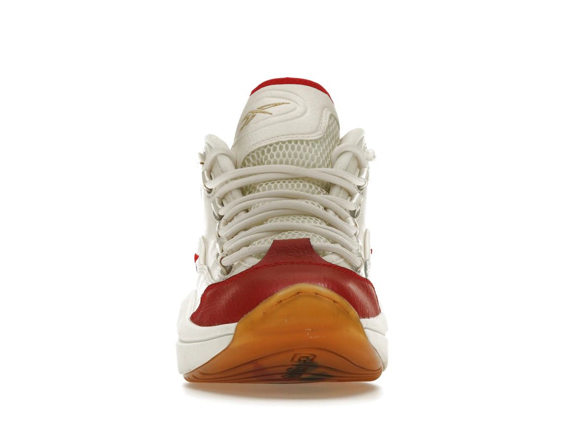 Reebok Question Mid Weiß Rot Blau - vue secondaire B