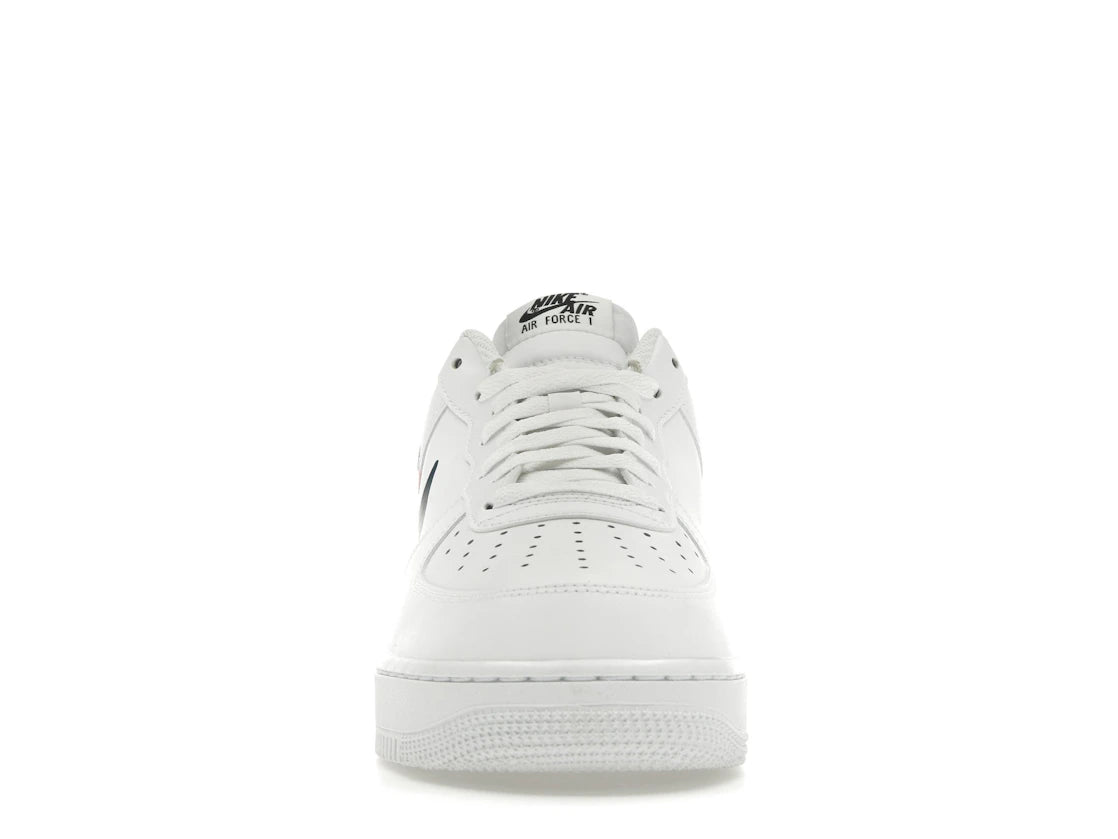 Nike Air Force 1 Low '07 Quadruple Swoosh White Navy Crimson - vue secondaire B