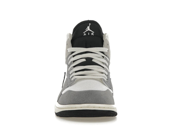 Jordan 1 Mid SE Craft White Cement Grey Black