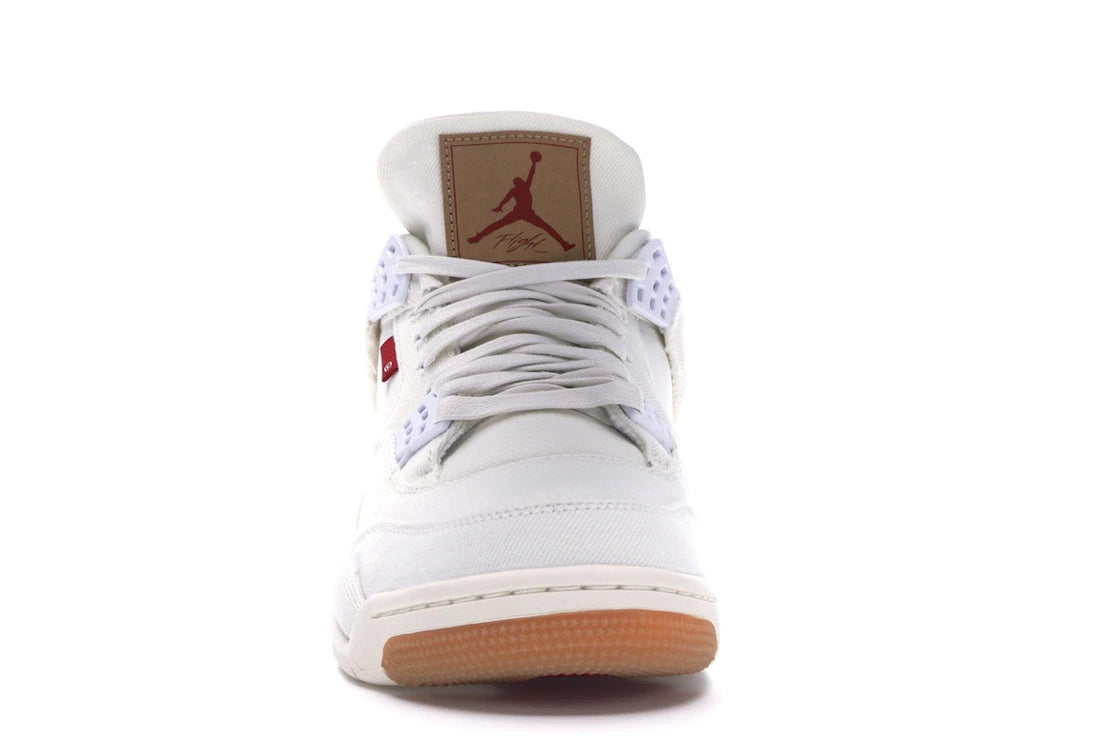 Jordan 4 Retro Levi's Weiß (Etikett leer)