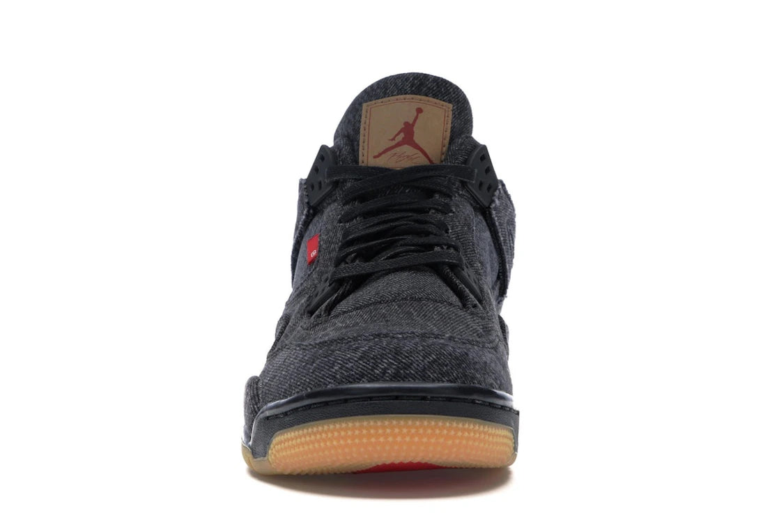 Jordan 4 Retro Levi's Schwarz (GS) (Etikett leer)