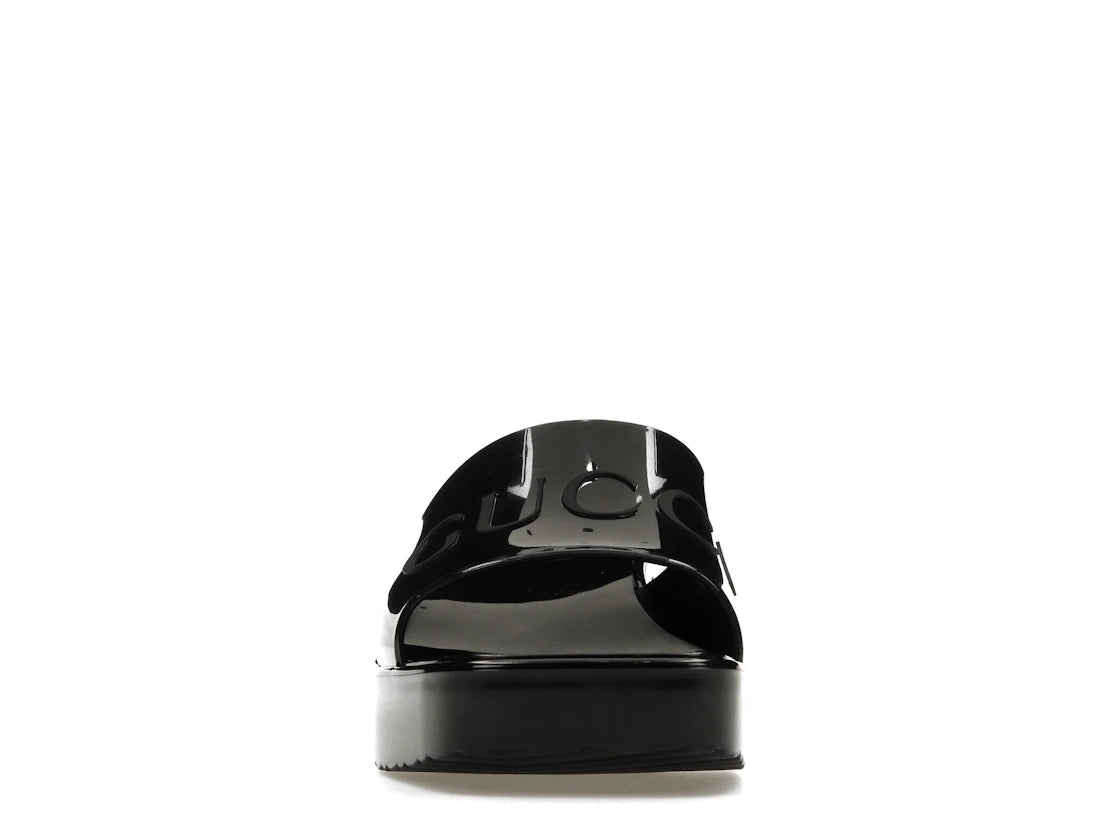 Gucci 60mm Slide Sandal Black Rubber