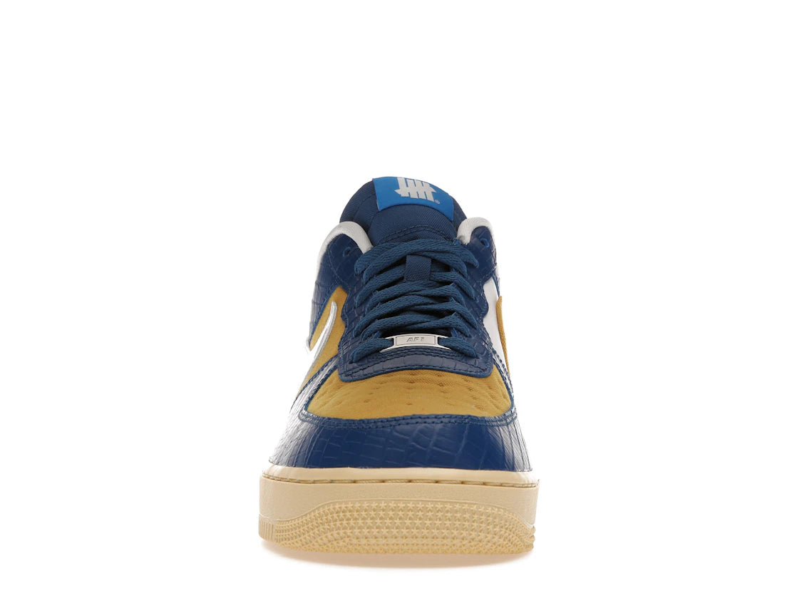 Nike Air Force 1 Low SP Undefeated 5 On It Blue Yellow Croc - vue secondaire B