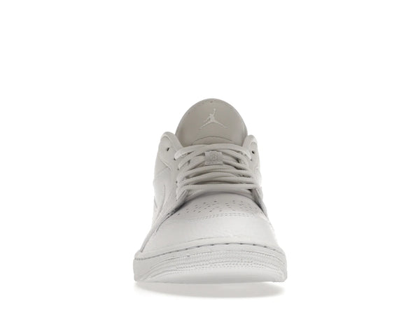Jordan 1 Low Triple White Tumbled Leather