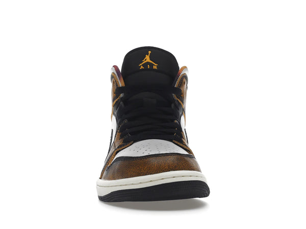 Jordan 1 Mid SE Orange Wear Away