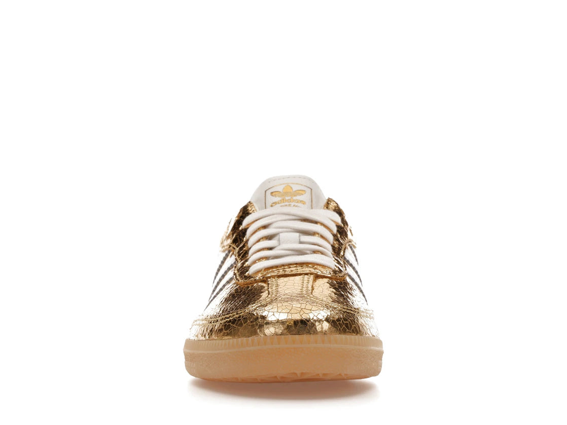 adidas Samba OG Gold Metallic Cracked Leather (Damen)