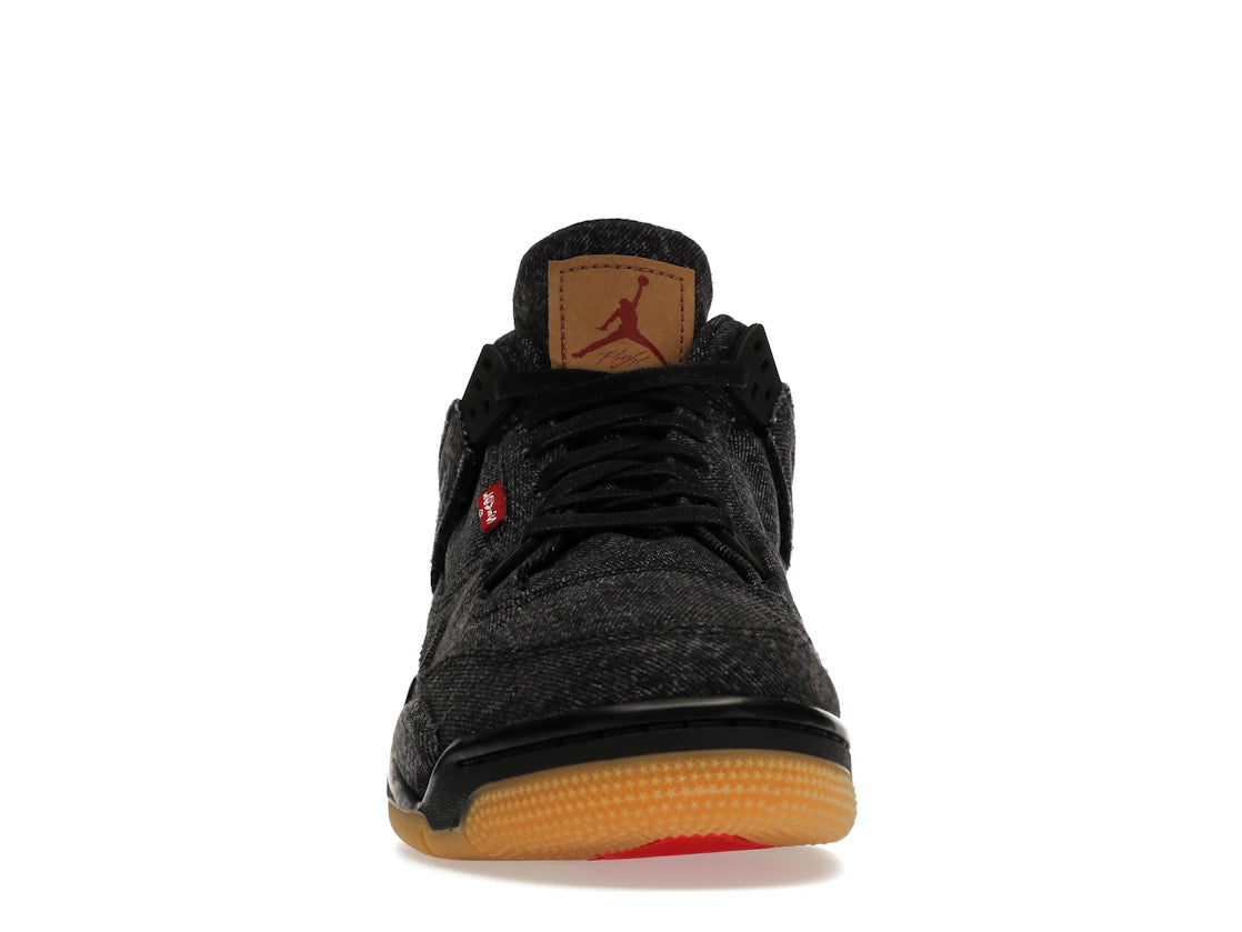Jordan 4 Retro Levi's Schwarz (GS) (Levi's Tag)