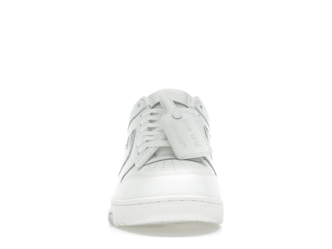 OFF-WHITE Out Of Office OOO Low Tops White Silver