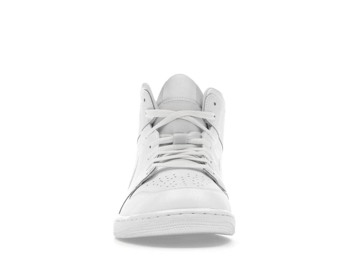 Jordan 1 Mid Triple White