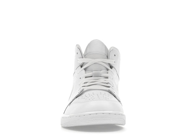 Jordan 1 Mid Triple White
