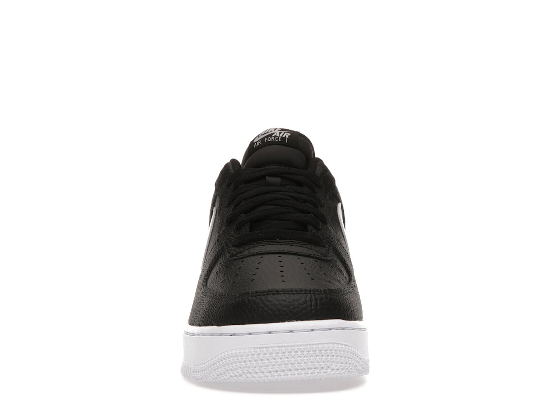 Nike Air Force 1 Low '07 Black White Pebbled Leather - vue secondaire B