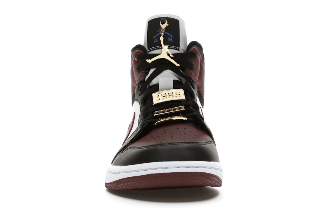 Jordan 1 Mid SE Schwarz Dunkelbeete (Damen)