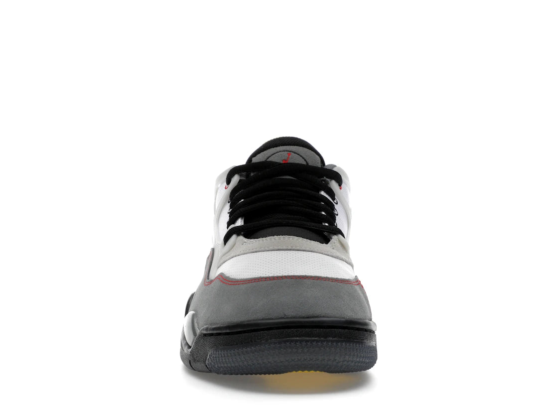 Jordan 4 RM Premium White Black Smoke Grey Fire Red - vue secondaire B