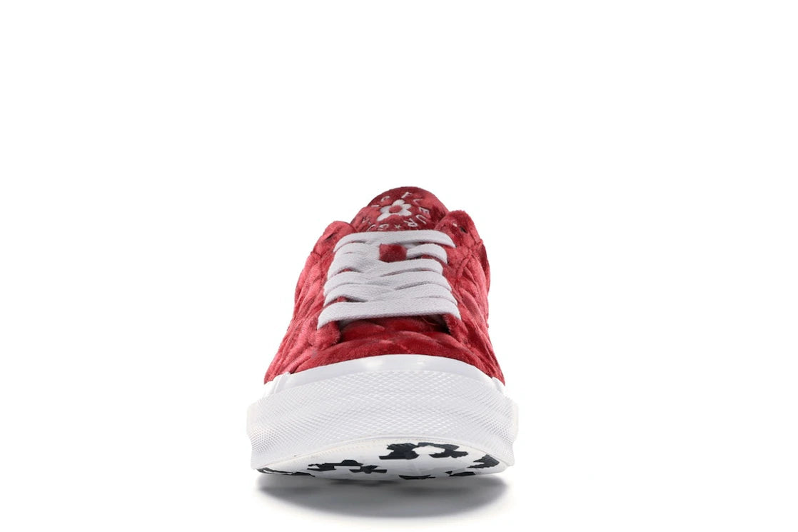 Converse One Star Ox Golf le Fleur TTC Quilted Velvet Barbados Cherry - vue secondaire B