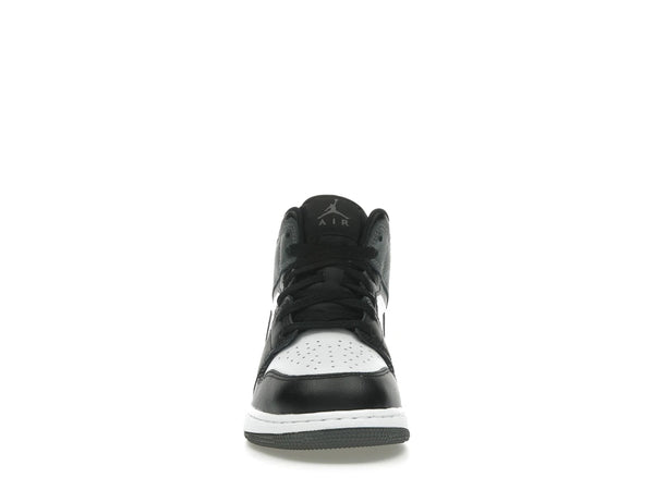 Jordan 1 Mid Black White Iron Grey (GS)