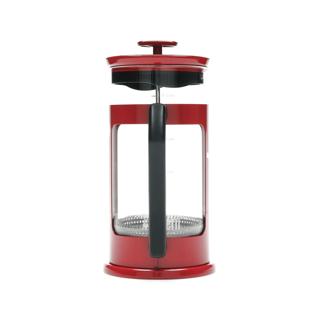 Supreme Bialetti 8-Tassen-French-Press-Kaffeemaschine, Rot