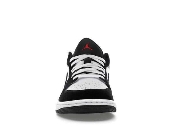 Jordan 1 Low SE Weiß Feuerrot Schwarz Matt Silber