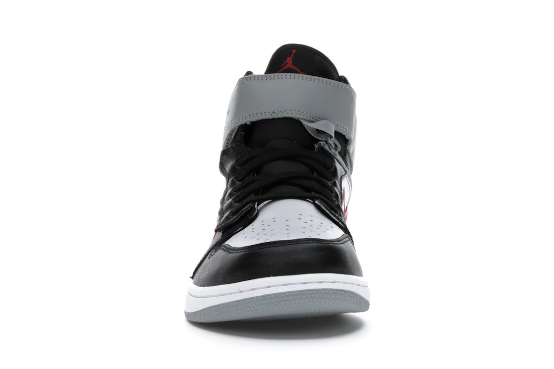 Jordan 1 High FlyEase Black Particle Grey Gym Red