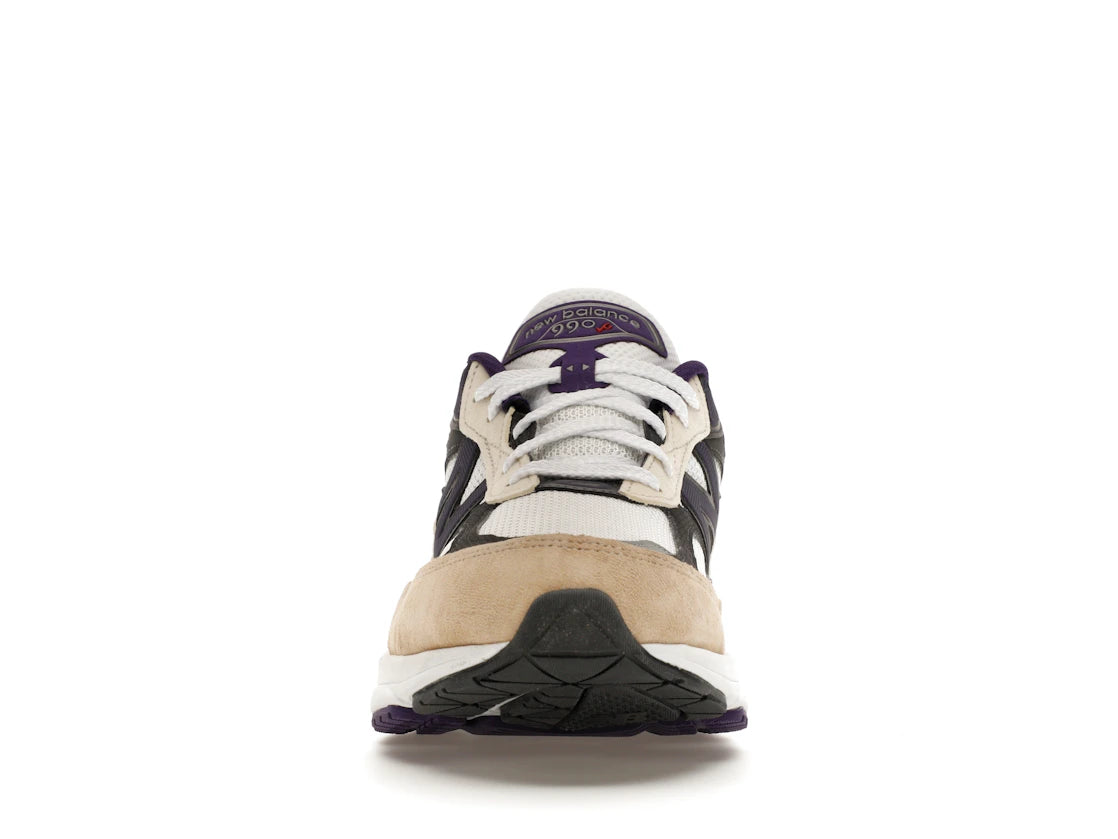 New Balance 990v6 MiUSA Teddy Santis White Black Plum - vue secondaire B