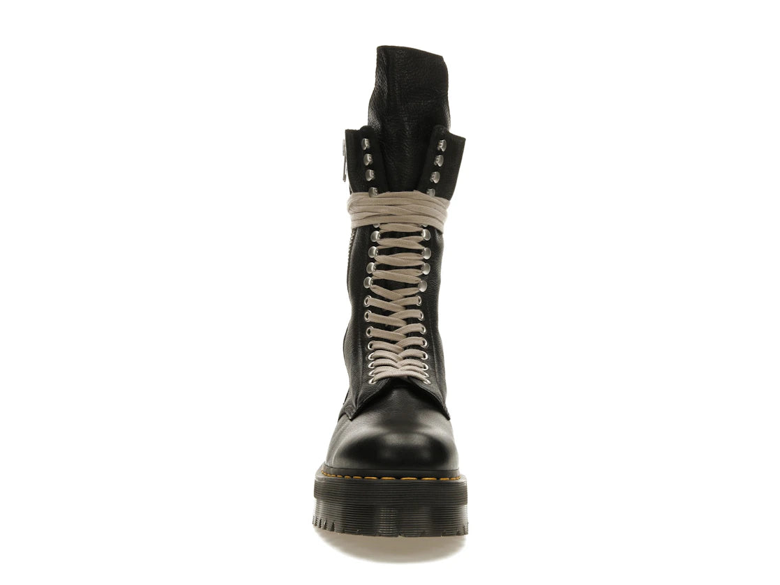 Dr. Martens 1918 Quad Ledersohle, wadenlanger Stiefel, Rick Owens, Schwarz - vue secondaire B