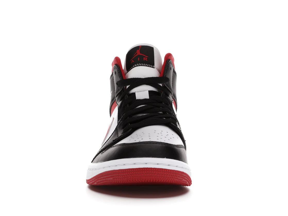 Jordan 1 Mid Gym Rot Schwarz Weiß