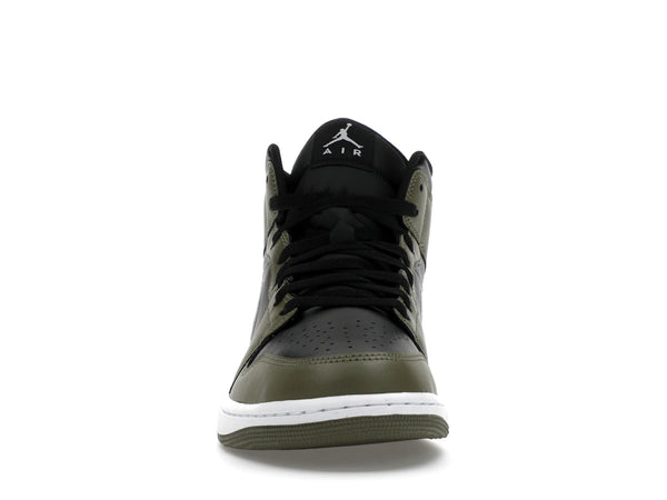 Jordan 1 Mid Black White Olive