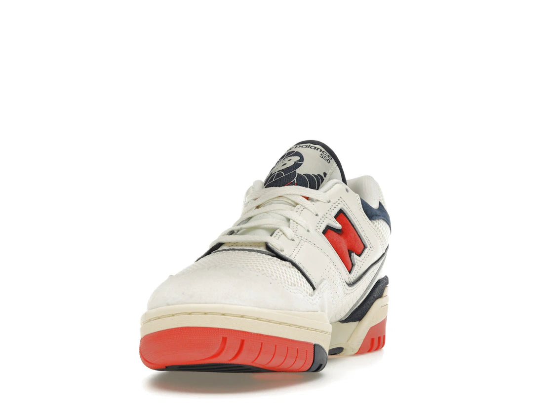 New Balance 550 Sea Salt Pack Blast Red