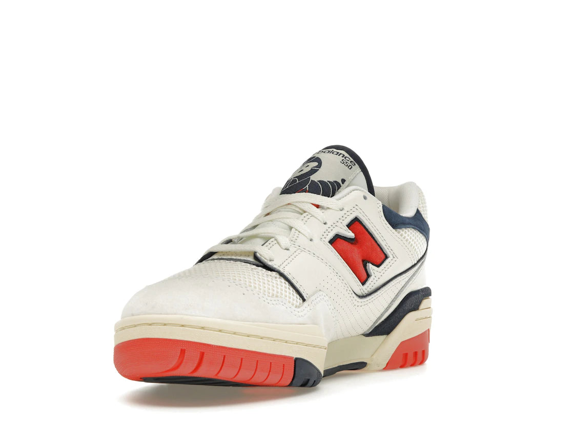New Balance 550 Sea Salt Pack Blast Red