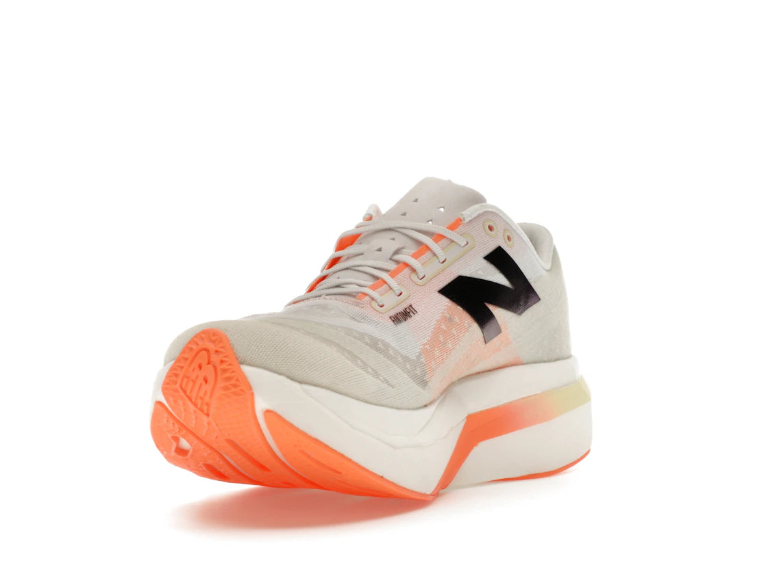 New Balance FuelCell SuperComp Elite v4 White Angora Hot Mango