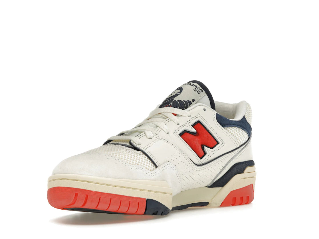New Balance 550 Sea Salt Pack Blast Red