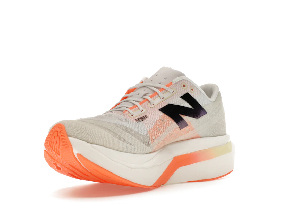 New Balance FuelCell SuperComp Elite v4 White Angora Hot Mango