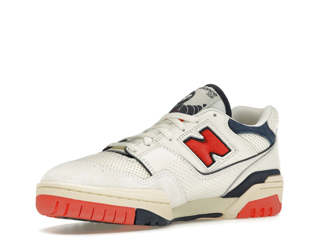 New Balance 550 Sea Salt Pack Blast Red