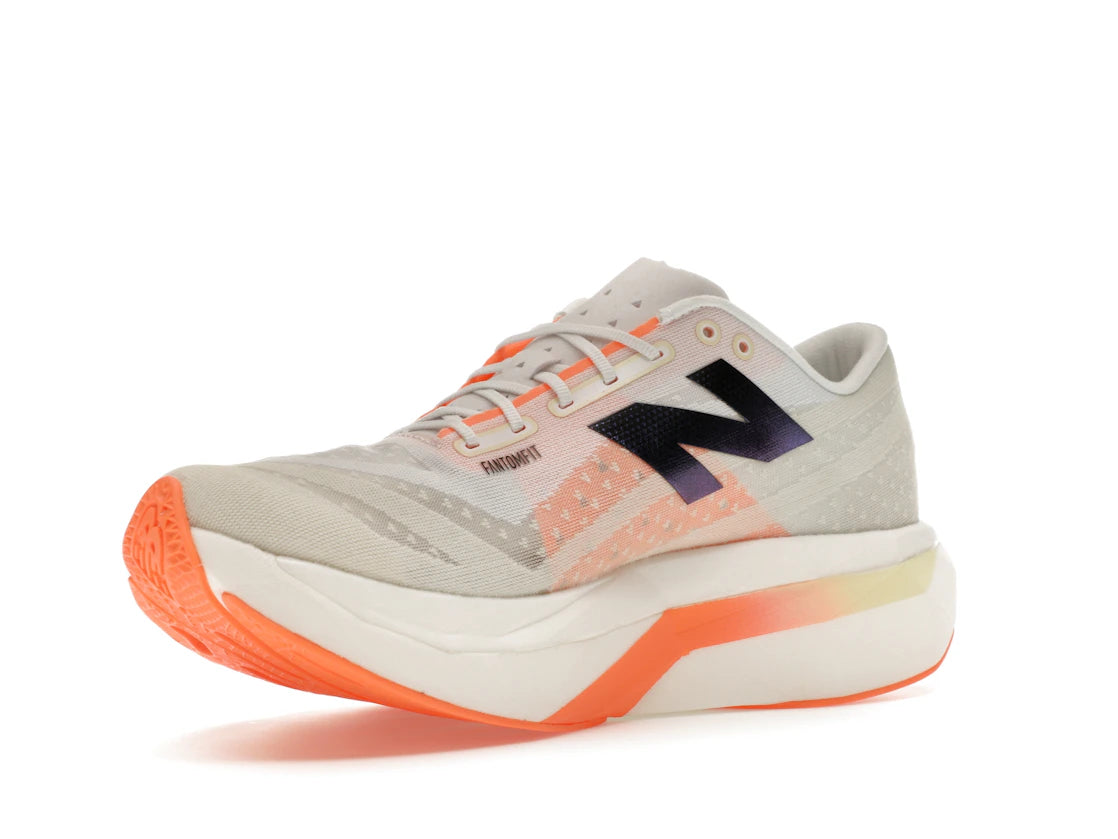 New Balance FuelCell SuperComp Elite v4 White Angora Hot Mango