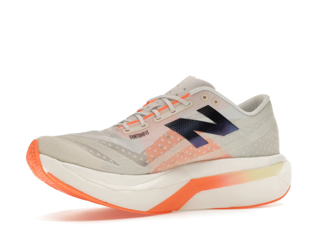 New Balance FuelCell SuperComp Elite v4 White Angora Hot Mango