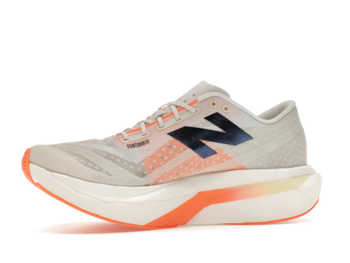 New Balance FuelCell SuperComp Elite v4 White Angora Hot Mango