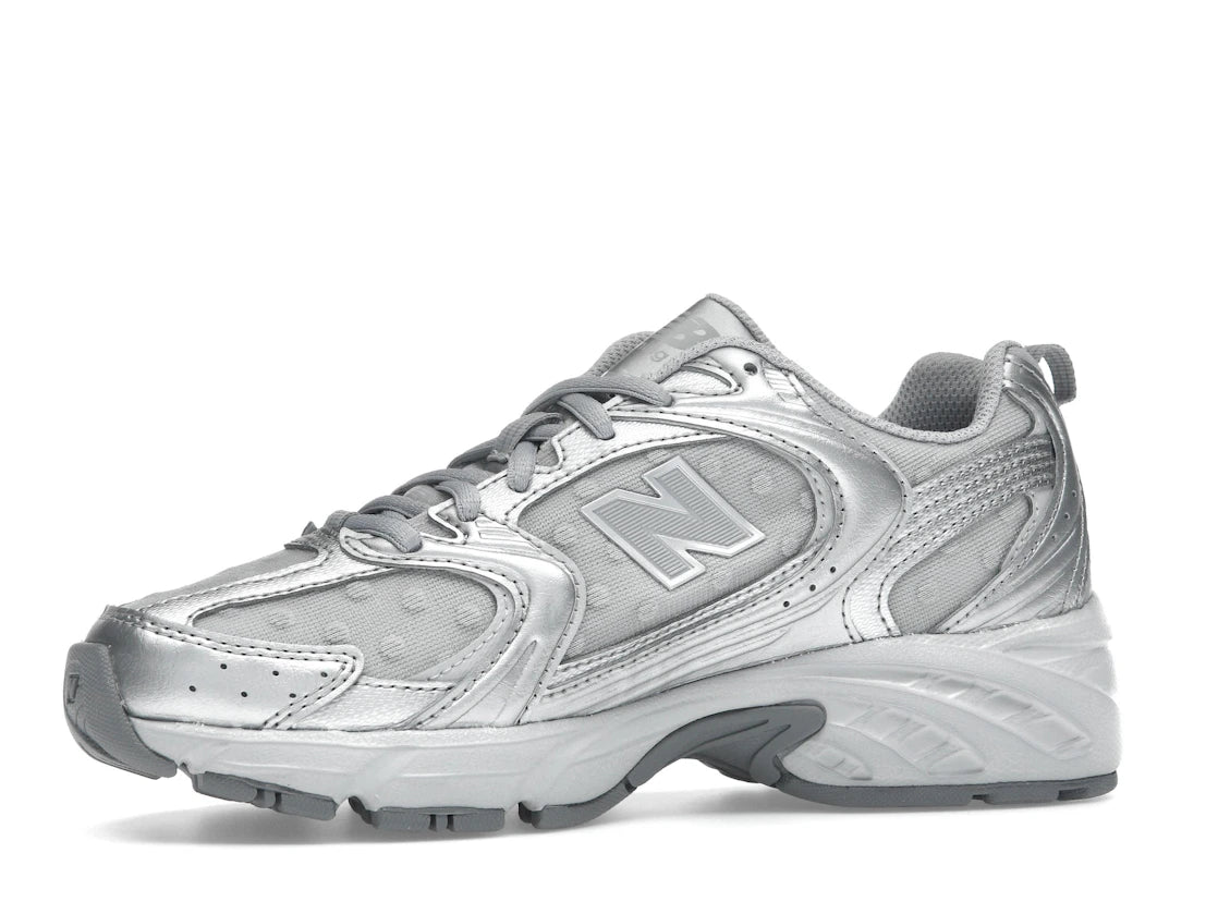 New Balance 530 Silver Metallic Raincloud Polka Dots