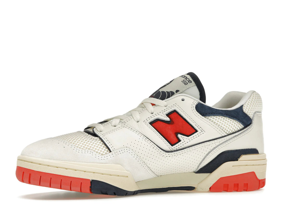 New Balance 550 Sea Salt Pack Blast Red