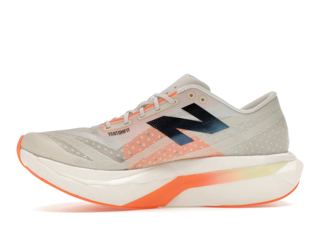 New Balance FuelCell SuperComp Elite v4 White Angora Hot Mango