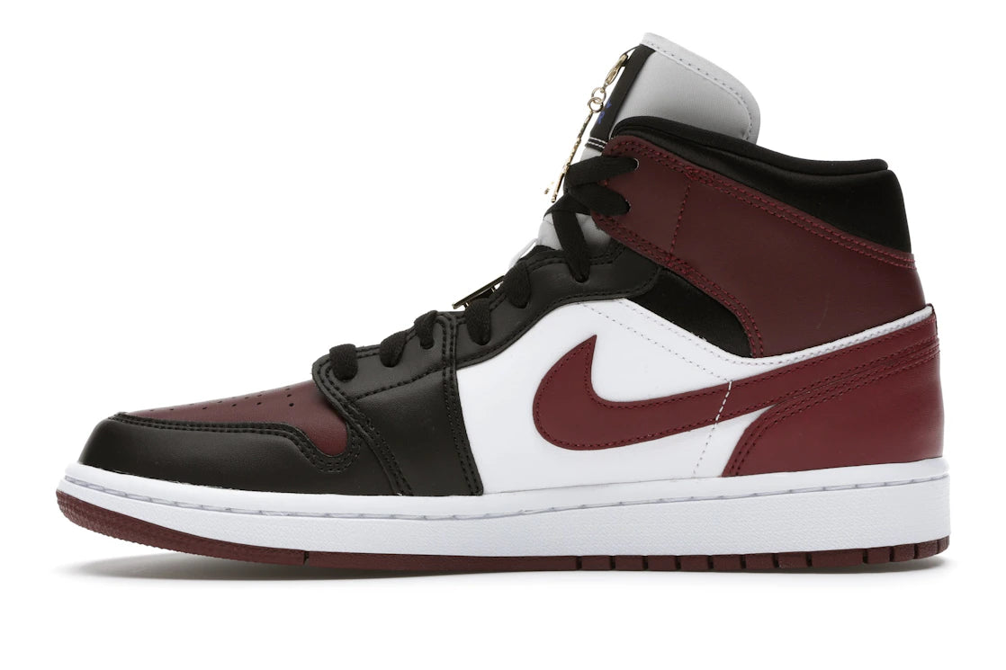 Jordan 1 Mid SE Schwarz Dunkelbeete (Damen)
